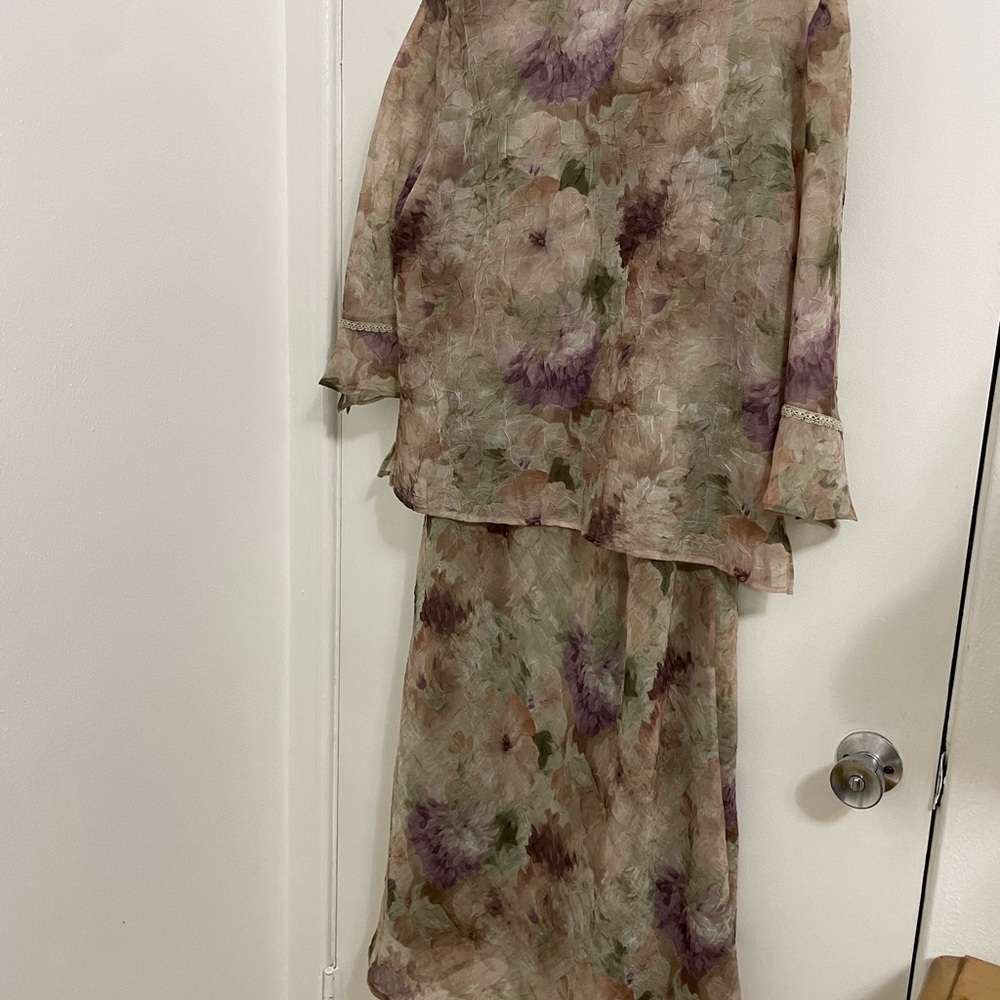 Long printed dress